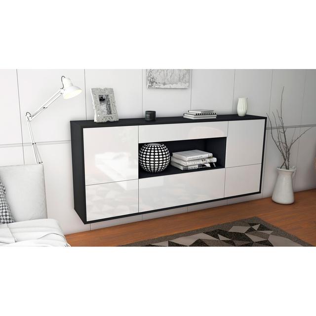 Gholson Sideboard Ebern Designs Colour (Body/Front): Anthracite/White on Productcaster.