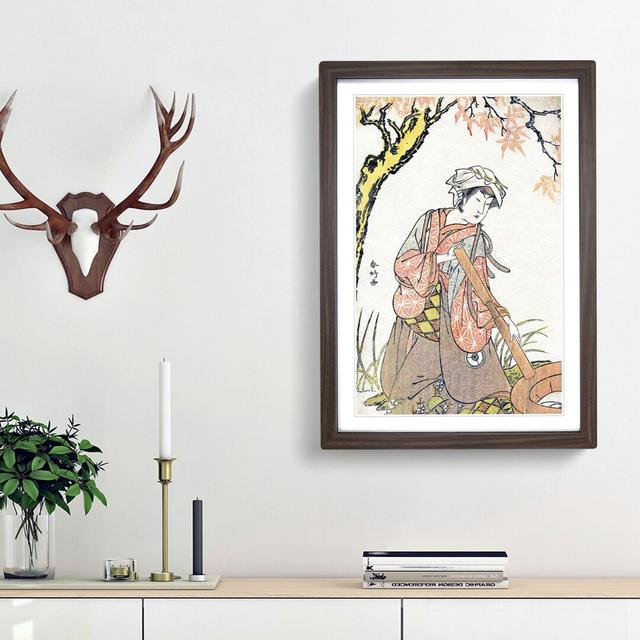 Iwai Kiyotaro in a Shosa Act by Katsukawa Shunko - Picture Frame Painting Print East Urban Home Frame Option: Walnut Framed, Size: 65cm H x 48cm W x 2 on Productcaster.