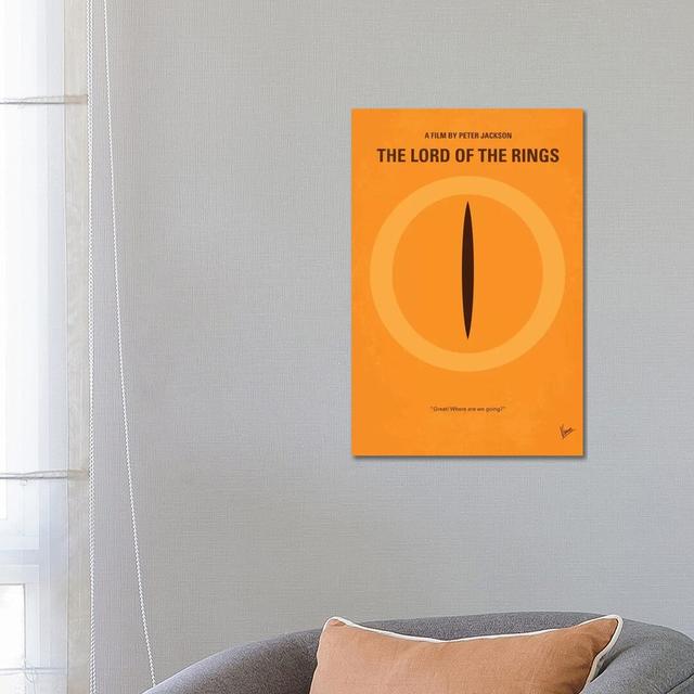 Herr der Ringe Minimal Movie Poster von Chungkong - Werbung auf Leinwand drucken Happy Larry Größe: 66,04 cm H x 45,72 cm B x 3,81 cm T, Rahmenauswahl on Productcaster.