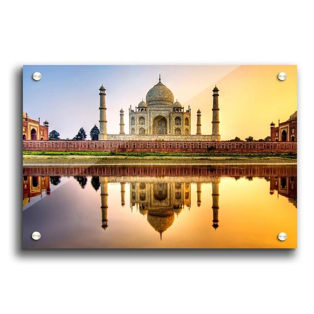 Taj Mahal India HDR - Unframed Photograph Print on Acrylic East Urban Home Size: 59.4cm H x 84.1cm W on Productcaster.