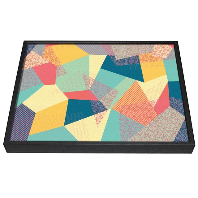 Abstract Triangles - Single Picture Frame Graphic Art on Canvas Ivy Bronx Size: 50.8cm H x 81.3cm W x 10cm D on Productcaster.