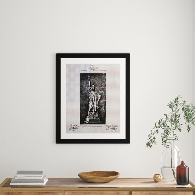 Statue Of Liberty 1879 by Oliver Gal - Single Picture Frame Print East Urban Home Size: 81cm H x 66cm W on Productcaster.