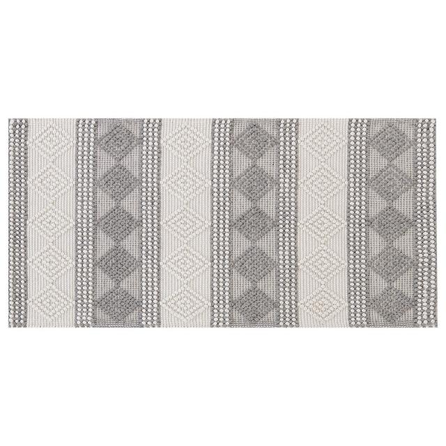 Jaxsone Hand Tufted Wool Beige/Grey Rug Gracie Oaks Rug Size: Rectangle 80 x 150cm on Productcaster.