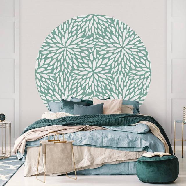 Mccullough Matte Peel & Stick Mural Corrigan Studio Size: 175cm L x 175cm W, Colour: Mint on Productcaster.