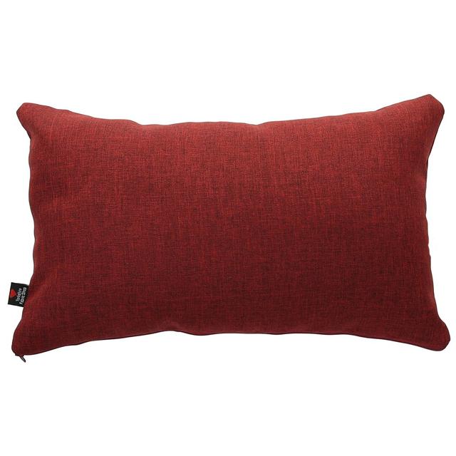 Alois Linen Cushion with filling Ebern Designs Colour: Burgundy on Productcaster.