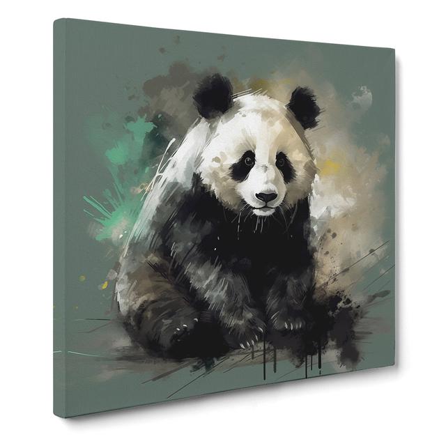 Panda Gestural Art World Menagerie Size: 35cm H x 35cm W x 3cm D on Productcaster.