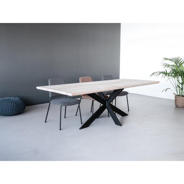 Keswick Dining Table Borough Wharf Size: H76.5 x L220 x W100cm on Productcaster.