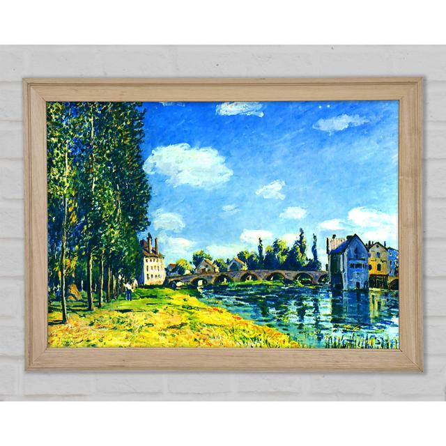 Bridge Of Moret In Summer by Sisley - Single Picture Frame Art Prints Bright Star Size: 29.7cm H x 42cm W x 1.5cm D on Productcaster.