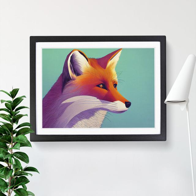 Radiant Fox - Picture Frame Graphic Art Alpen Home Size: 46cm H x 64cm W, Frame Colour: Black on Productcaster.