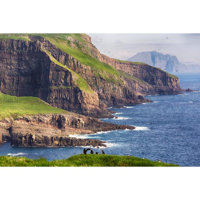 Dramatic Landscape On Faroe Islands. by AnetteAndersen - Wrapped Canvas Print Union Rustic Size: 20cm H x 30cm W x 3.8cm D on Productcaster.