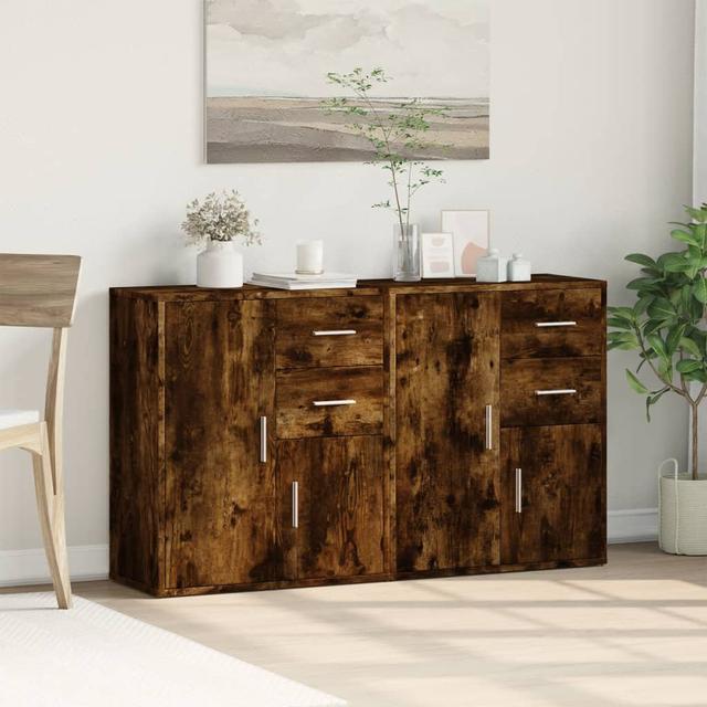 Thynes 60cm Sideboard (Set of 2) Alpen Home Colour: Smoked Oak on Productcaster.