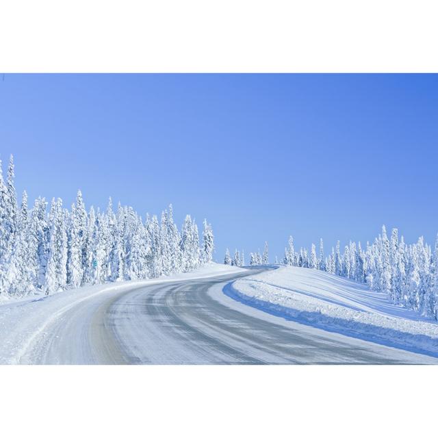 Curvy Winter Road by Stanley45 - Print 17 Stories Size: 30cm H x 46cm W on Productcaster.