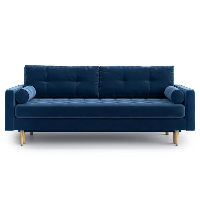 Schlafsofa Raymond Hykkon Polsterfarbe: marineblau on Productcaster.