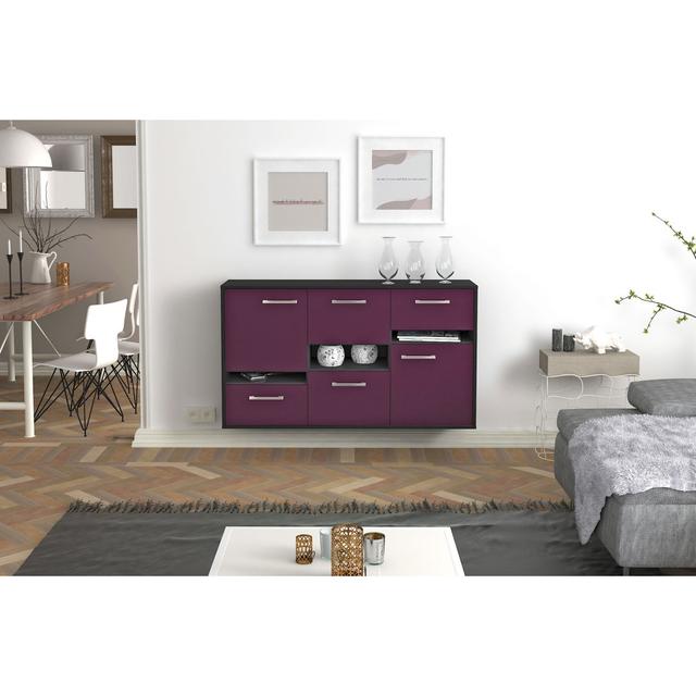 Sideboard Hayward STIL.ZEIT Farbe (Korpus/Front): Lila/Anthrazit on Productcaster.