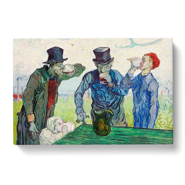 The Drinkers After Daumier by Vincent Van Gogh - Wrapped Canvas Painting East Urban Home Size: 50cm H x 76cm W x 3cm D on Productcaster.