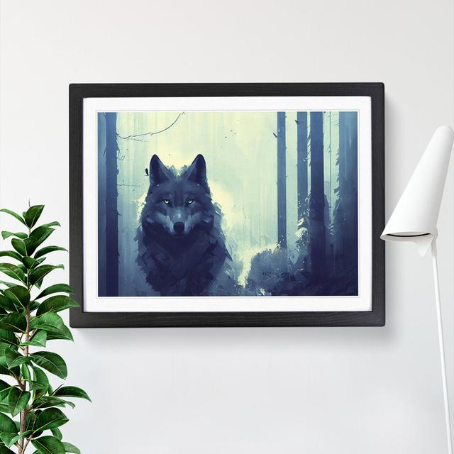 XH1022-10260X Wolf Art Painting Vol.3 - Single Picture Frame Painting Alpen Home Frame Colour: Black, Size: 25cm H x 34cm W x 2cm D on Productcaster.