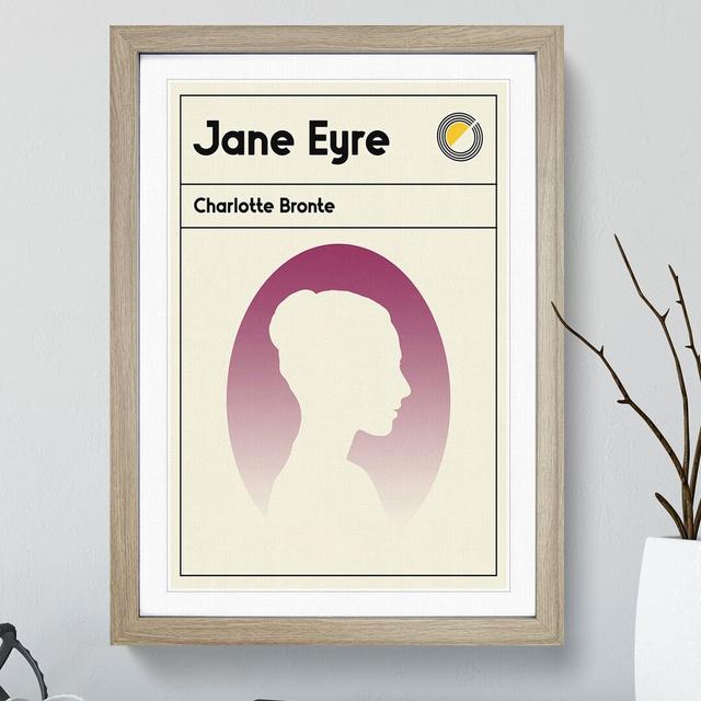 Book Cover Jane Eyre Charlotte Bronte - Picture Frame Graphic Art East Urban Home Frame Option: Oak, Size: 36cm H x 27cm W x 2cm D on Productcaster.