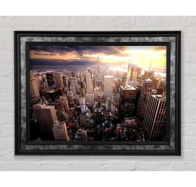 Manhattan - Single Picture Frame Art Prints Bright Star Size: 21cm H x 42cm W x 8cm D on Productcaster.