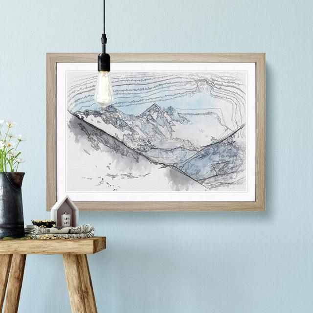 Mount Everest in Tibet & Nepal - Picture Frame Graphic Art Print East Urban Home Frame Option: Oak Framed, Size: 45cm H x 63cm W x 2cm D on Productcaster.