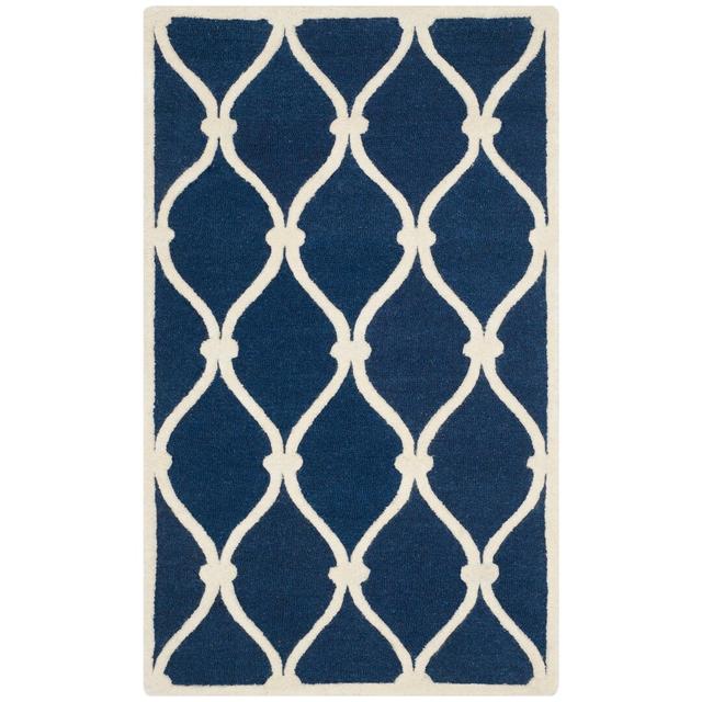 Willington Hand Tufted Blue Rug ClassicLiving Rug Size: Rectangle 91 x 152cm on Productcaster.