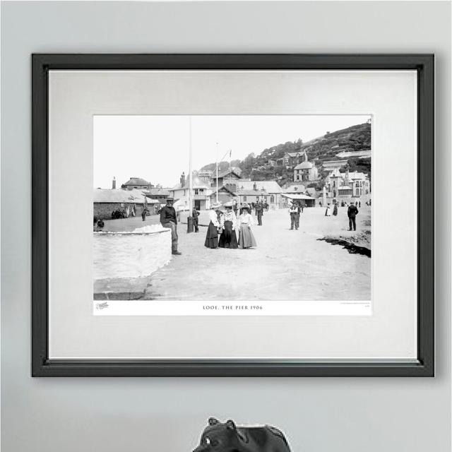 'Looe, the Pier 1906' - Picture Frame Photograph Print on Paper The Francis Frith Collection Size: 60cm H x 80cm W x 2.3cm D on Productcaster.