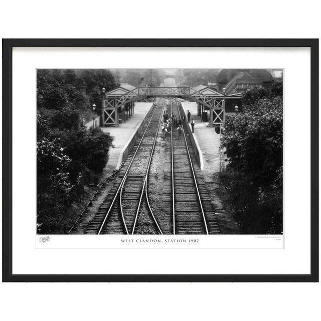 'West Clandon, Station 1907' by Francis Frith - Picture Frame Photograph Print on Paper The Francis Frith Collection Size: 28cm H x 36cm W x 2.3cm D on Productcaster.