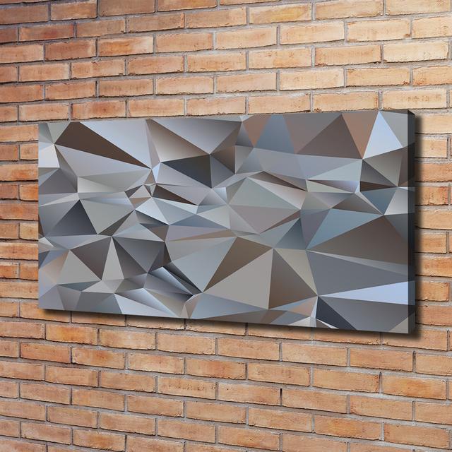 Canvas Print - Wall Art - Prints On Canvas - 120X60 Image Picture Theme: Abstraction Canvas Triangles Ivy Bronx on Productcaster.