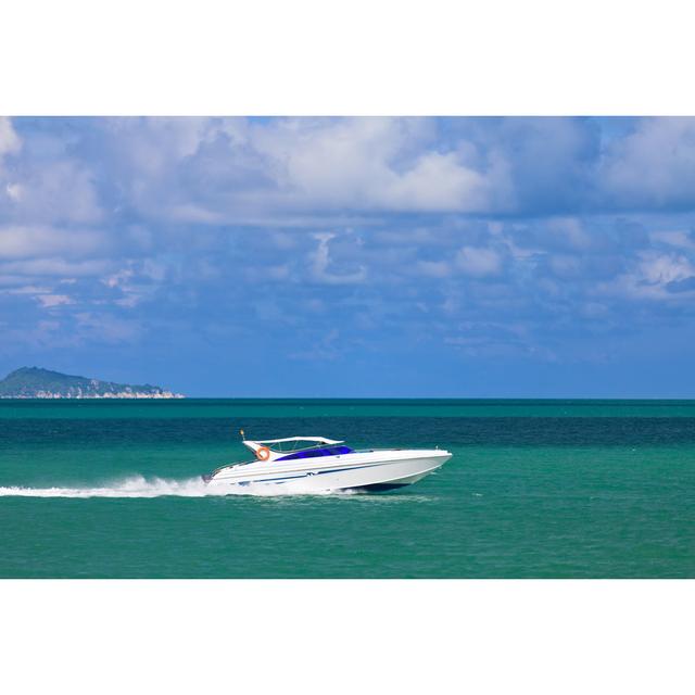 Speed Boat by Aragami123345 - Wrapped Canvas Print Longshore Tides Size: 51cm H x 76cm W x 3.8cm D on Productcaster.