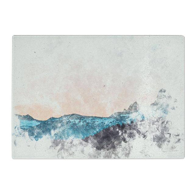 Tempered Glass Sunrise Behind Grand Teton Chopping Board East Urban Home Size: 20 cm x 28.5 cm on Productcaster.