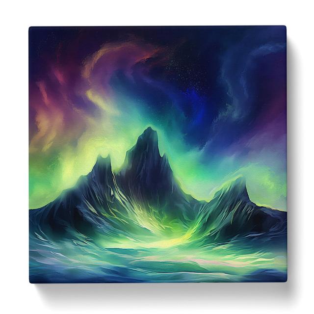 Northern Lights No.3 - No Frame Print Marlow Home Co. Size: 35cm H x 35cm W x 3cm D on Productcaster.