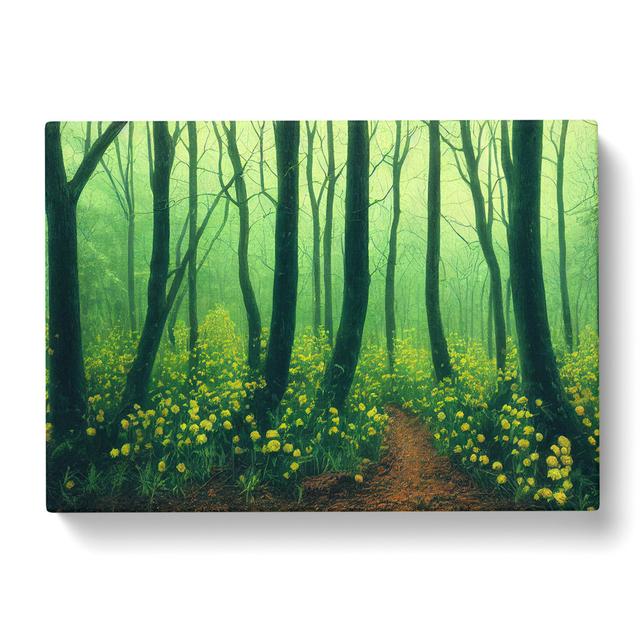 Amazing Spring Forest Alpen Home Size: 35cm H x 50cm W x 3cm D on Productcaster.