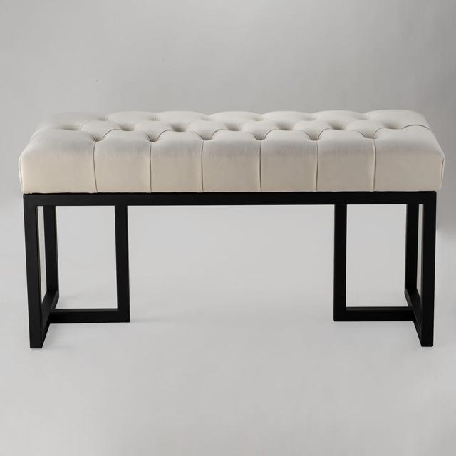 Elleshia Upholstered Bench Ebern Designs Size: H50 x W80 x D30cm on Productcaster.