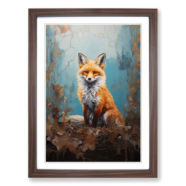 Fox Modern No.3 Alpen Home Size: 46cm H x 34cm W, Format: Walnut Framed on Productcaster.