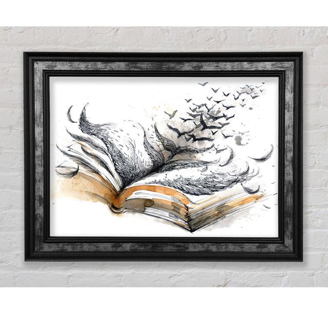 The Book Of Birds - Single Picture Frame Art Prints Bright Star Size: 84.1cm H x 142.2cm W x 8cm D on Productcaster.