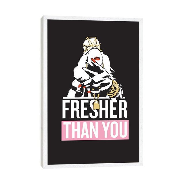 Yonce - Fresher Than You by GNODpop - Print on Canvas Ebern Designs Size: 66.04cm H x 45.72cm W x 3.81cm D, Format: White Framed on Productcaster.