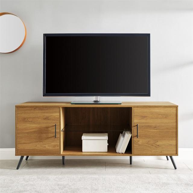 Glenn TV Stand for TVs up to 65" Mercury Row Colour: English Oak on Productcaster.