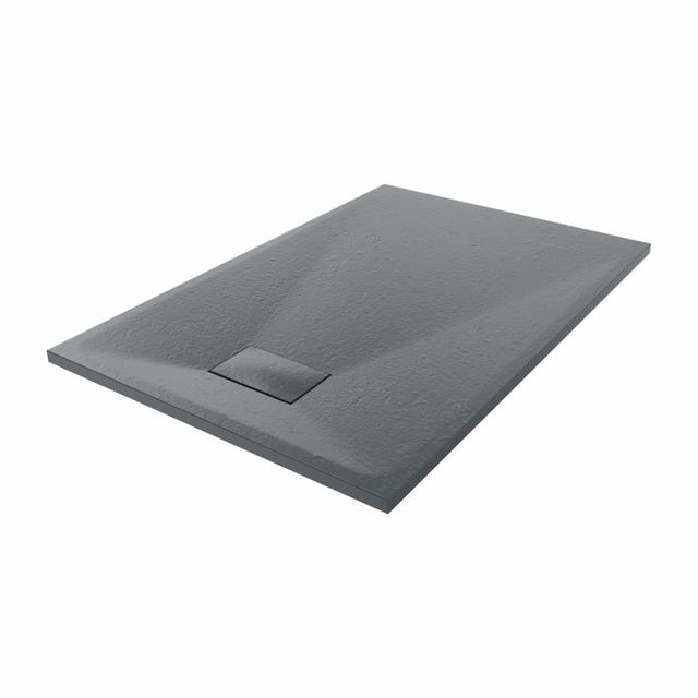 Bozidar W 32mm D Rectangle Shower Tray Brayden Studio Size: 120cm H x 80cm W x 3.2cm D, Colour: Anthracite on Productcaster.