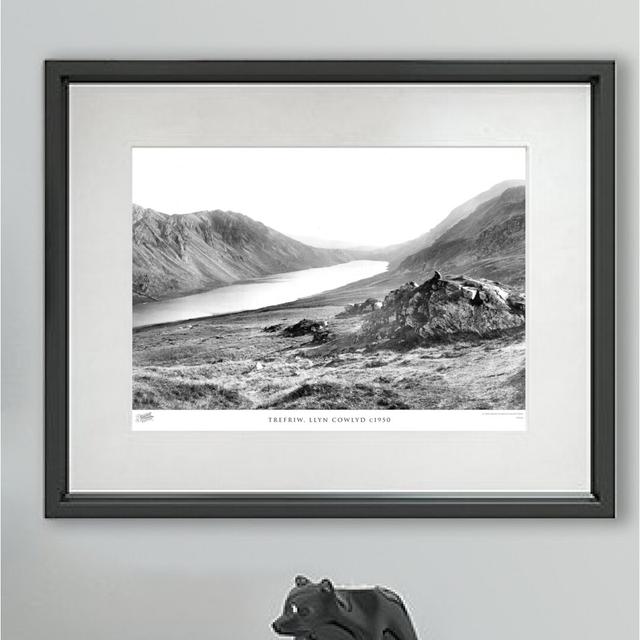 'Trefriw, Llyn Cowlyd C1950' by Francis Frith - Picture Frame Photograph Print on Paper The Francis Frith Collection Size: 28cm H x 36cm W x 2.3cm D on Productcaster.