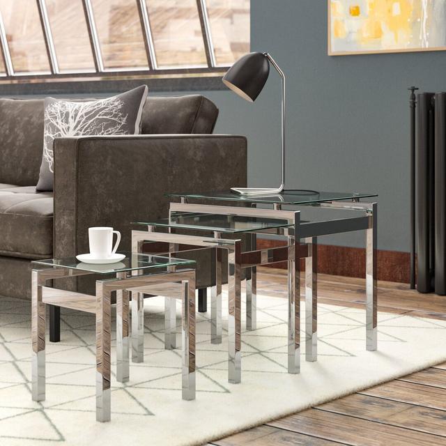 Genova 3 Piece Nest of Tables Metro Lane on Productcaster.