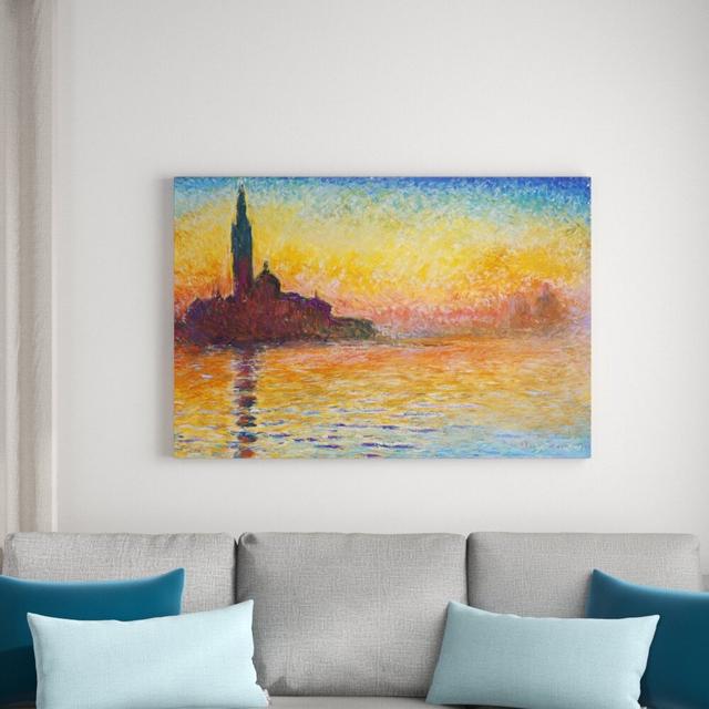 'San Giorgio Maggiore' by Claude Monet Print on Wrapped Canvas East Urban Home Size: 77cm H x 114cm W on Productcaster.