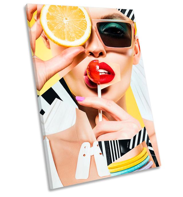 Fashion Modern Lollipop - Wrapped Canvas Print Fairmont Park Size: 45.7cm H x 30.5cm W x 2cm D on Productcaster.