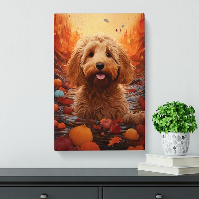 Labradoodle Conceptual No.2 - Art Prints Marlow Home Co. Size: 76cm H x 50cm W x 3cm D on Productcaster.