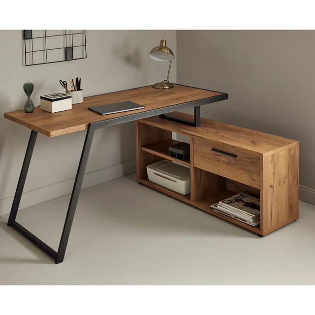 Edroi L-Shape Desk Ebern Designs on Productcaster.