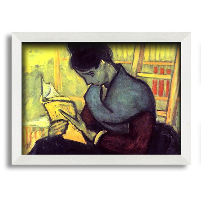 The Novel Reader by Vincent Van Gogh - Single Picture Frame Art Prints Rosalind Wheeler Size: 42cm H x 59.7cm W on Productcaster.