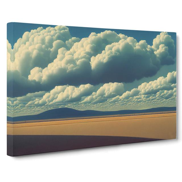 Charismatic Clouds - Wrapped Canvas Painting Marlow Home Co. Size: 50cm H x 76cm W x 3cm D on Productcaster.