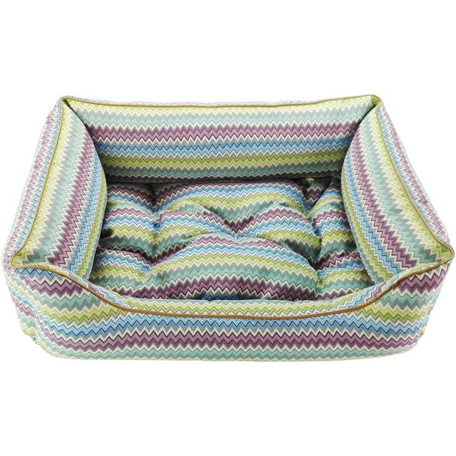 Zik Zak Bolster Cushion Dandy Dog Colour: Lime/Purple/Blue, Size: Large (90cm W x 60cm D x 30cm H) on Productcaster.