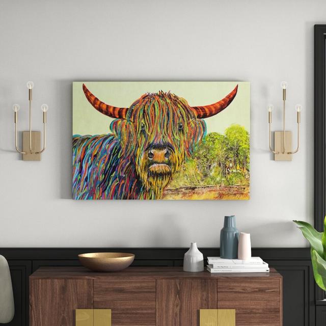 'Ramon Heilan Coo the Conqueror' by France Gilbert Painting Print on Wrapped Canvas East Urban Home Size: 76cm H x 114cm W on Productcaster.