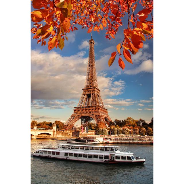 Eiffel Tower by Extravagantni - Wrapped Canvas Photograph Breakwater Bay Size: 46cm H x 30cm W on Productcaster.