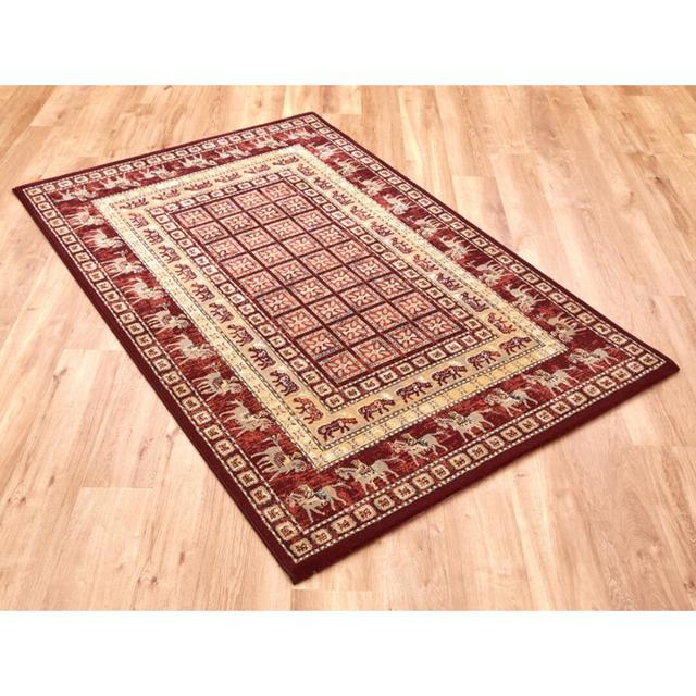 Eulalie Beige/Red Rug Bloomsbury Market Rug Size: Rectangle 160 x 230cm on Productcaster.