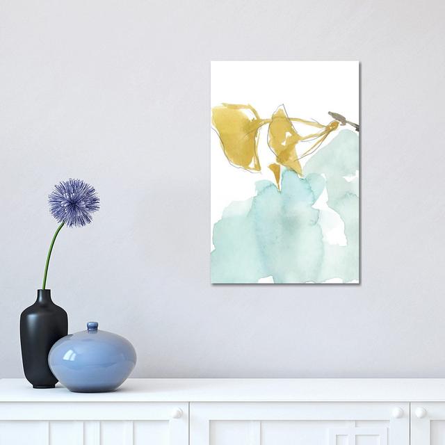 Ginkgo on Dusty Teal I by Jennifer Goldberger - Wrapped Canvas Art Prints ClassicLiving Size: 45.72cm H x 30.48cm W x 1.905cm D on Productcaster.